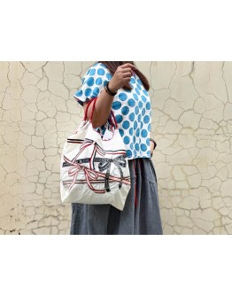 Ball & Chain × SAN HIDEAKI MIHARA 聯名刺繡購物包  M 號尺寸