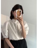 《高尚名品》韓國設計師品牌 Egg 100%進口有機棉雙面澎袖上衣 《高尚名品》韓國設計師品牌 Egg 100%進口有機棉雙面澎袖上衣