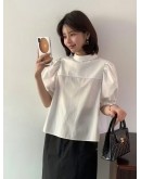 《高尚名品》韓國設計師品牌 Egg 100%進口有機棉雙面澎袖上衣 《高尚名品》韓國設計師品牌 Egg 100%進口有機棉雙面澎袖上衣