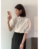 《高尚名品》韓國設計師品牌 Egg 100%進口有機棉雙面澎袖上衣 《高尚名品》韓國設計師品牌 Egg 100%進口有機棉雙面澎袖上衣