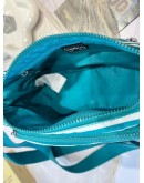 Kipling『牛角包』白綠條紋輕巧多袋側背包 GABBETTE S