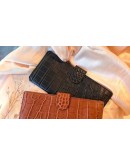 bucks&leather 牛皮鱷魚紋長夾