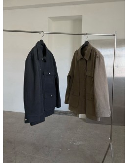 東大門設計師款 OVU多口袋立體剪裁工裝外套