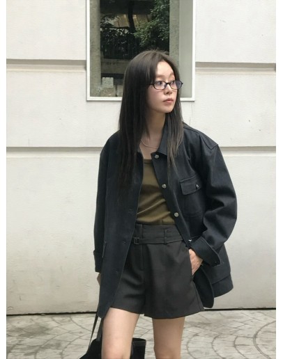 東大門設計師款 OVU多口袋立體剪裁工裝外套