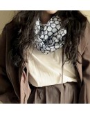 日本製 agnes b. 棉麻UV長版帕巾