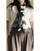 日本製 agnes b. 棉麻UV長版帕巾