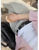 正韓設計師款 OUNCE秋季羊毛針織開衫