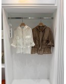 正韓 CLOTH 光澤感抽繩連帽外套套裝